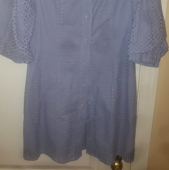 DYNAMITE blue collard dress SIZE MEDIUM - Picture 5 of 11